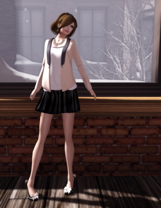 Even flow basic black skirt at acid Lily