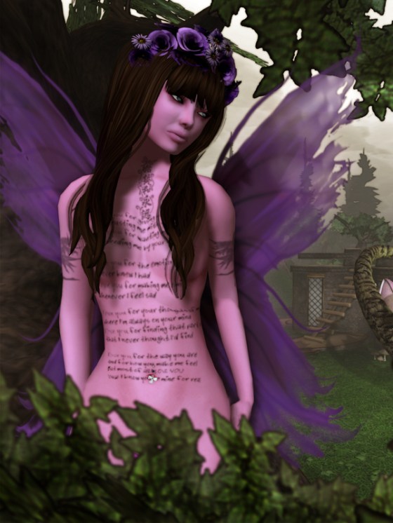 Acid Lily Fairy Tattoo