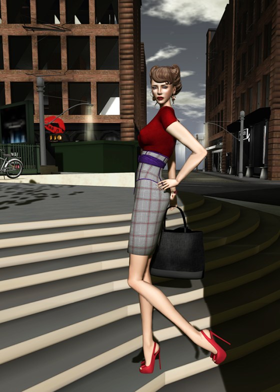 Prism Design's Marilyn Sweater and Skirt  adds curves.